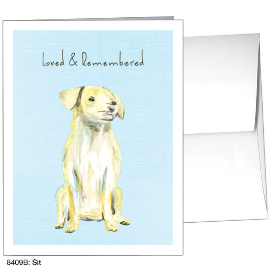 Sit, Greeting Card (8409B), A2, printedcanvas.com
