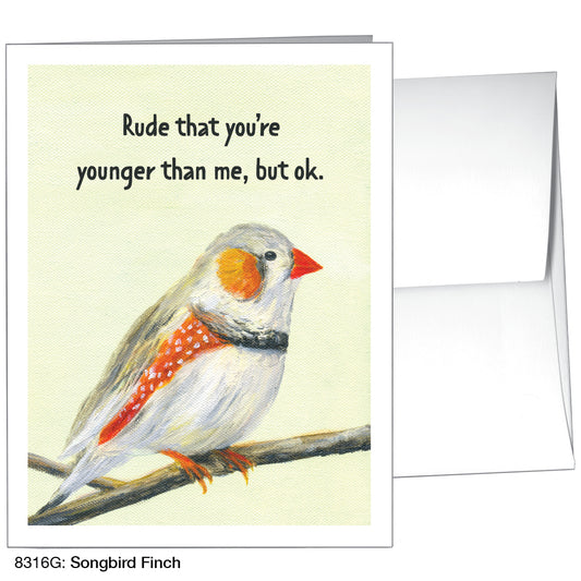 Songbird Finch, Greeting Card (8316G), A2, printedcanvas.com