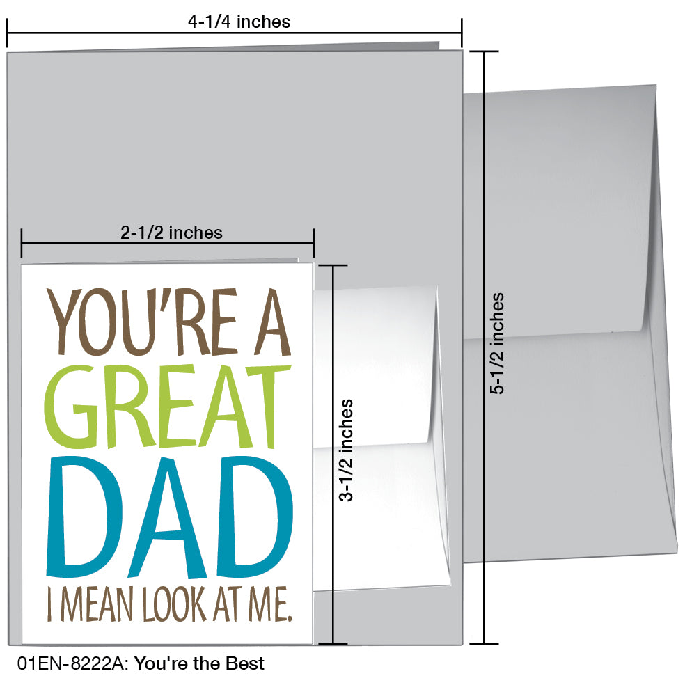 You're the best, Greeting Card (8222A), Enclosure, printedcanvas.com