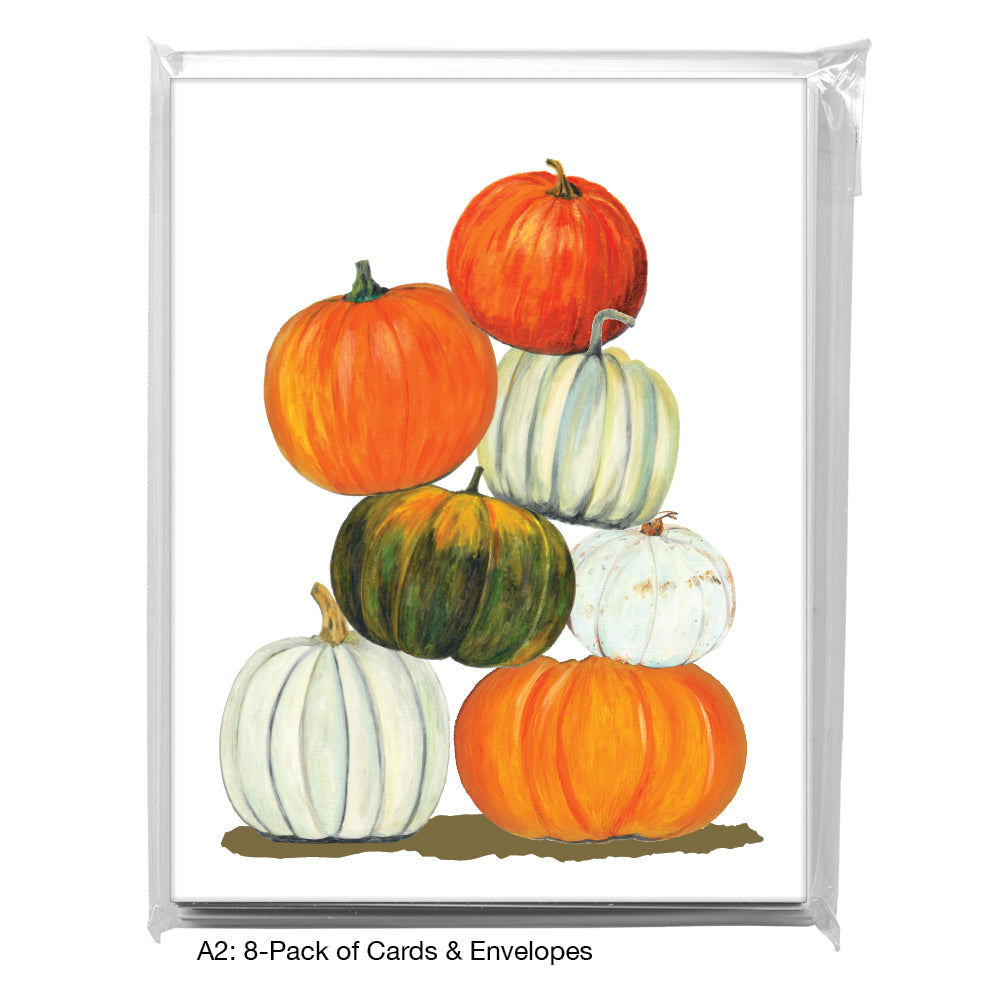 Pumpkins, Greeting Card (8104D), A2 8-Pack, printedcanvas.com