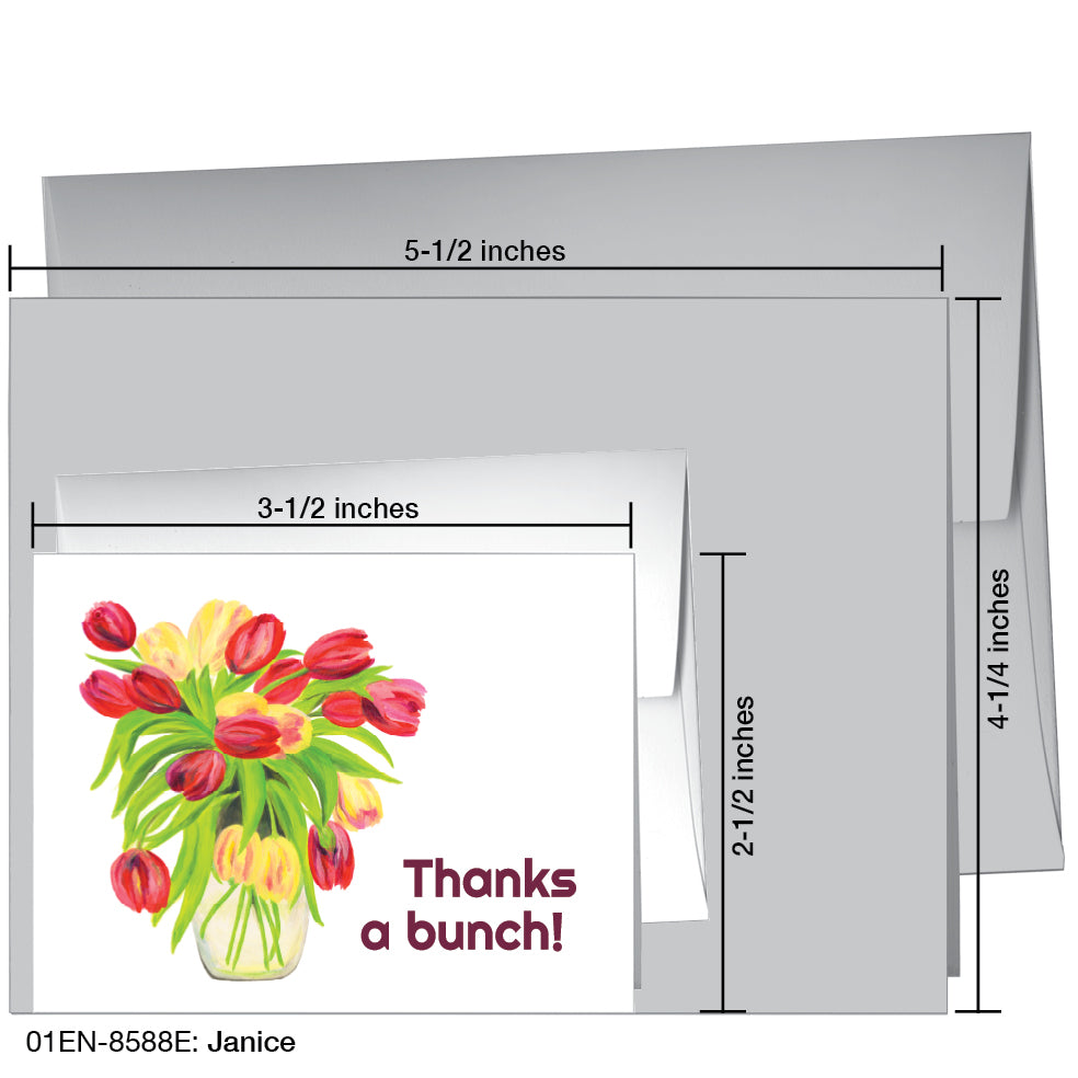 Janice, Greeting Card (8588E), Enclosure, printedcanvas.com