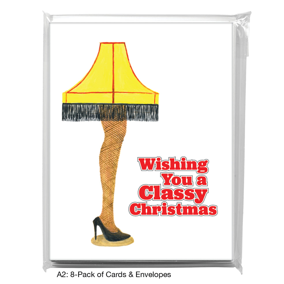 Leg Lamp, Greeting Card (8120E), A2 8-Pack, printedcanvas.com