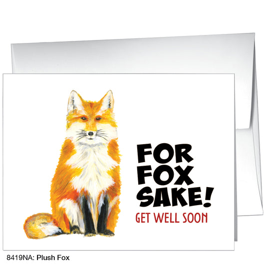 Plush Fox, Greeting Card (8419NA), A2 Card Front, www.printedcanvas.com