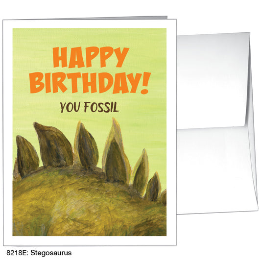 Stegosaurus, Greeting Card (8218E), A2 Card, www.printedcanvas.com