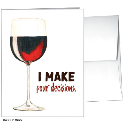 Vino, Greeting Card (8438G), A2 Card, www.printedcanvas.com