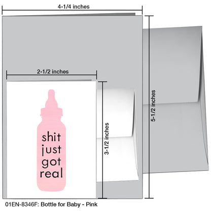 Bottle For Baby, Greeting Card (8346F), Enclosure, printedcanvas.com