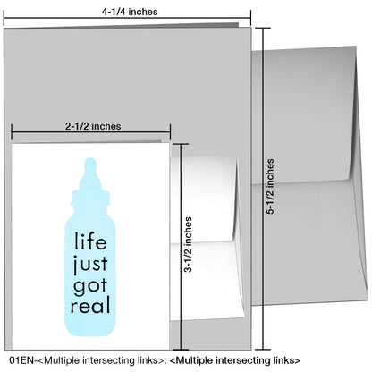 Bottle For Baby, Greeting Card (8346P), Enclosure, printedcanvas.com