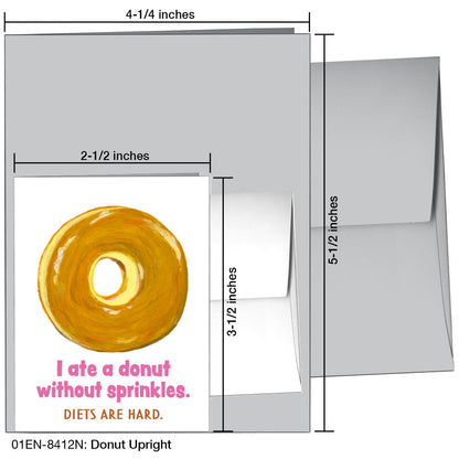 Donut Upright, Greeting Card (8412N), Enclosure Card, www.printedcanvas.com
