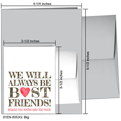Big, Greeting Card (8053G), Enclosure Card, printedcanvas.com