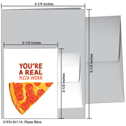 Pizza Slice, Greeting Card (8411A), Enclosure, printedcanvas.com