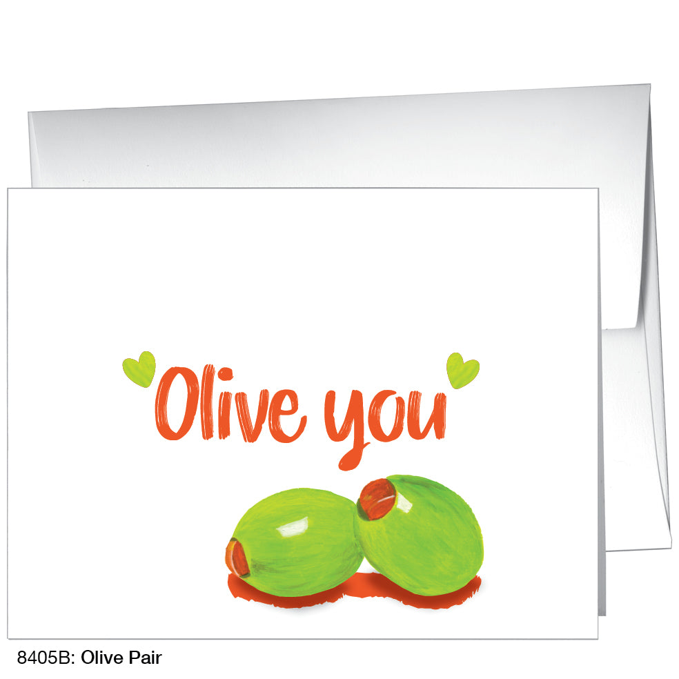 Olive Pair, Greeting Card (8405B), A2, printedcanvas.com