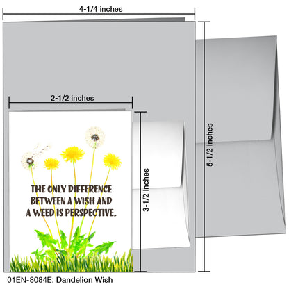 Dandelion Wish, Greeting Card (8084E), Enclosure, printedcanvas.com