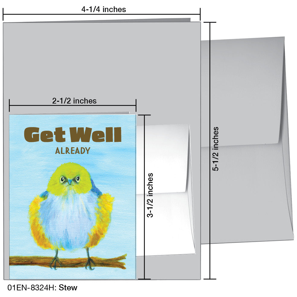 Stew, Greeting Card (8324H), Enclosure Card, www.printedcanvas.com