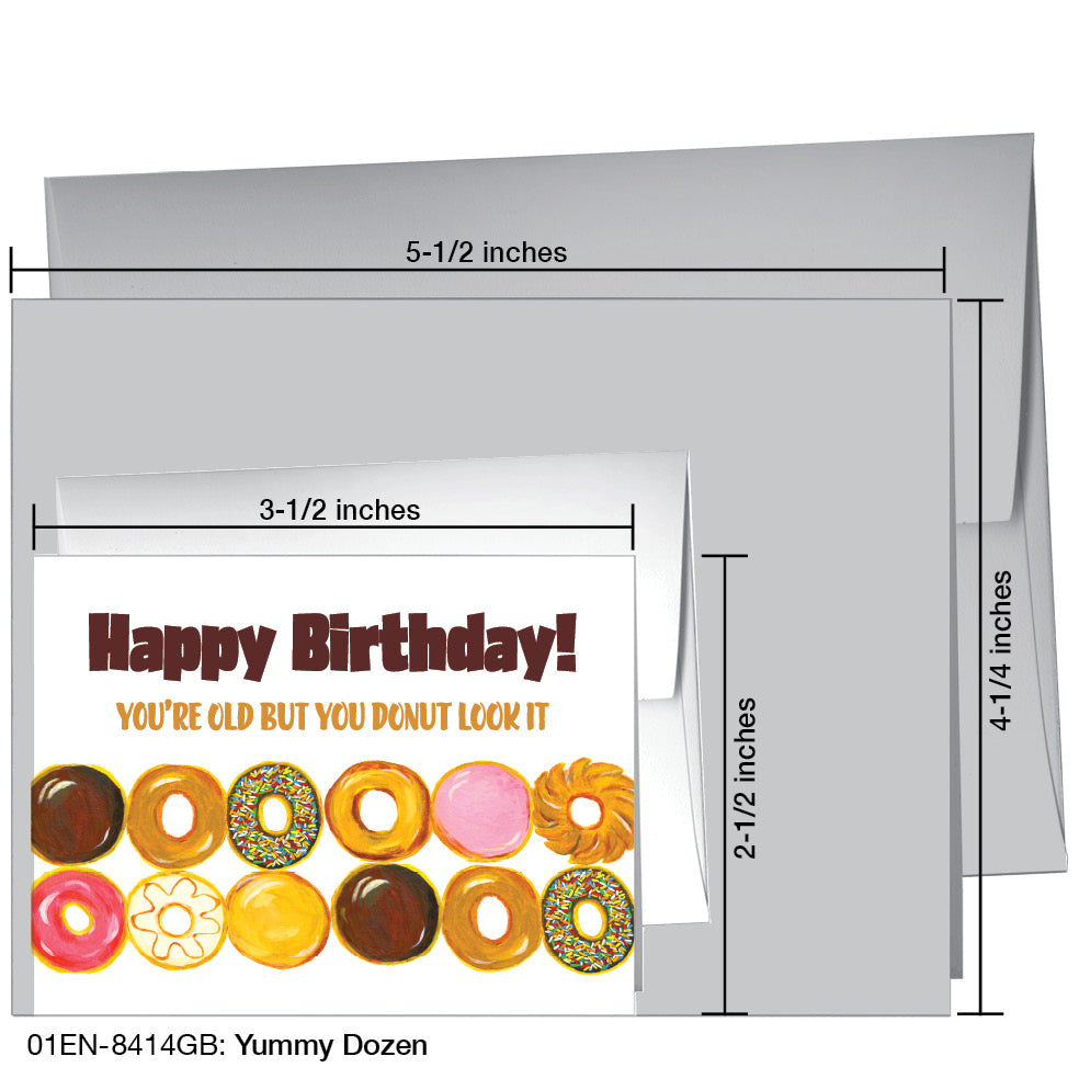 Yummy Dozen, Greeting Card (8414GB), Enclosure Card, www.printedcanvas.com