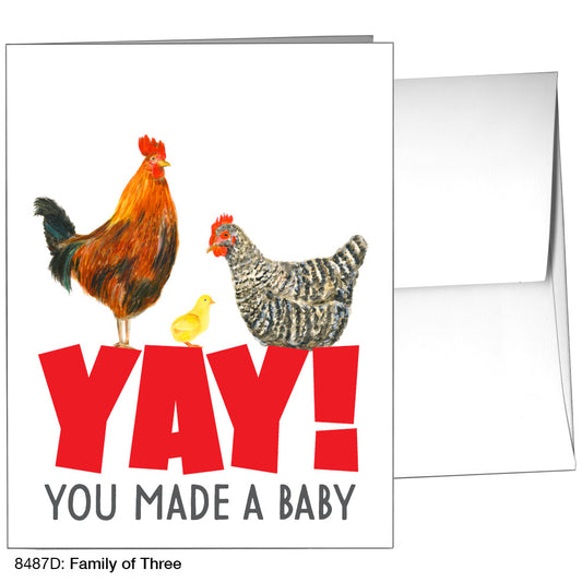 Family of Three, Greeting Card (8487D), A2, printedcanvas.com