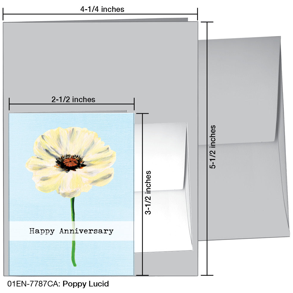 Poppy Lucid, Greeting Card (7787CA), Enclosure Card, www.printedcanvas.com
