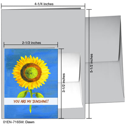 Dawn, Greeting Card (7165M), Enclosure, printedcanvas.com