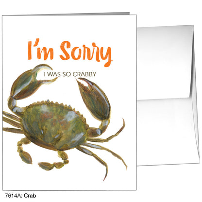 Crab, Greeting Card (7614A), A2, printedcanvas.com