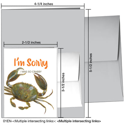 Crab, Greeting Card (7614A), Enclosure, printedcanvas.com