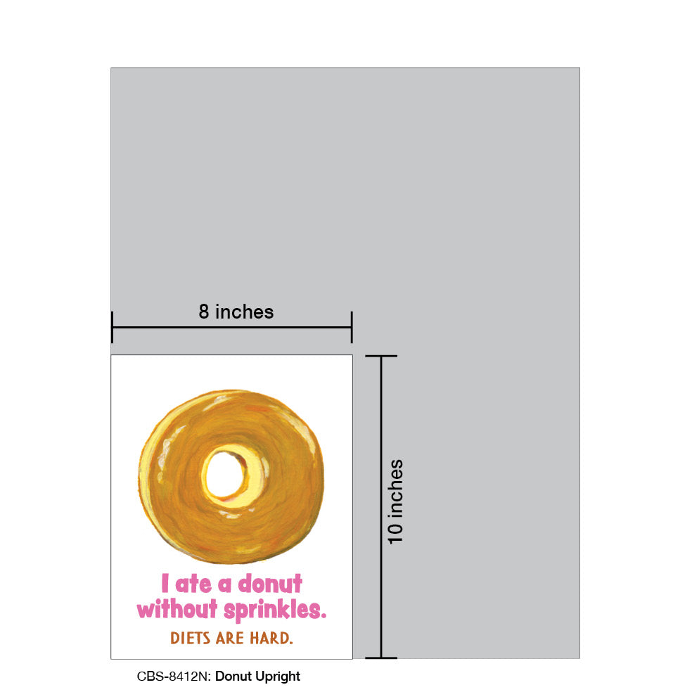 Donut Upright, Card Board (8412N), 8x10 Poster Board, www.printedcanvas.com