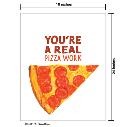 Pizza Slice, Card Board (8411A), 18'x24 PosterBoard at www.printedcanvas.com