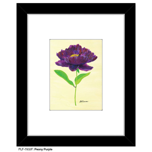 Peony Purple, Print (#7832F), Print Matted, www.printedcanvas.com