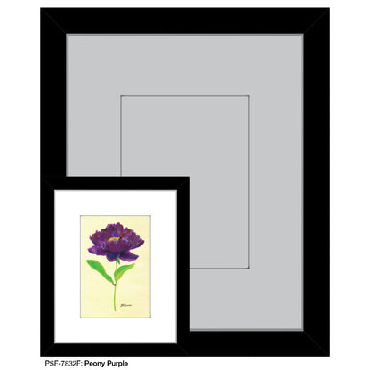 Peony Purple, Print (#7832F), Print Matted, www.printedcanvas.com