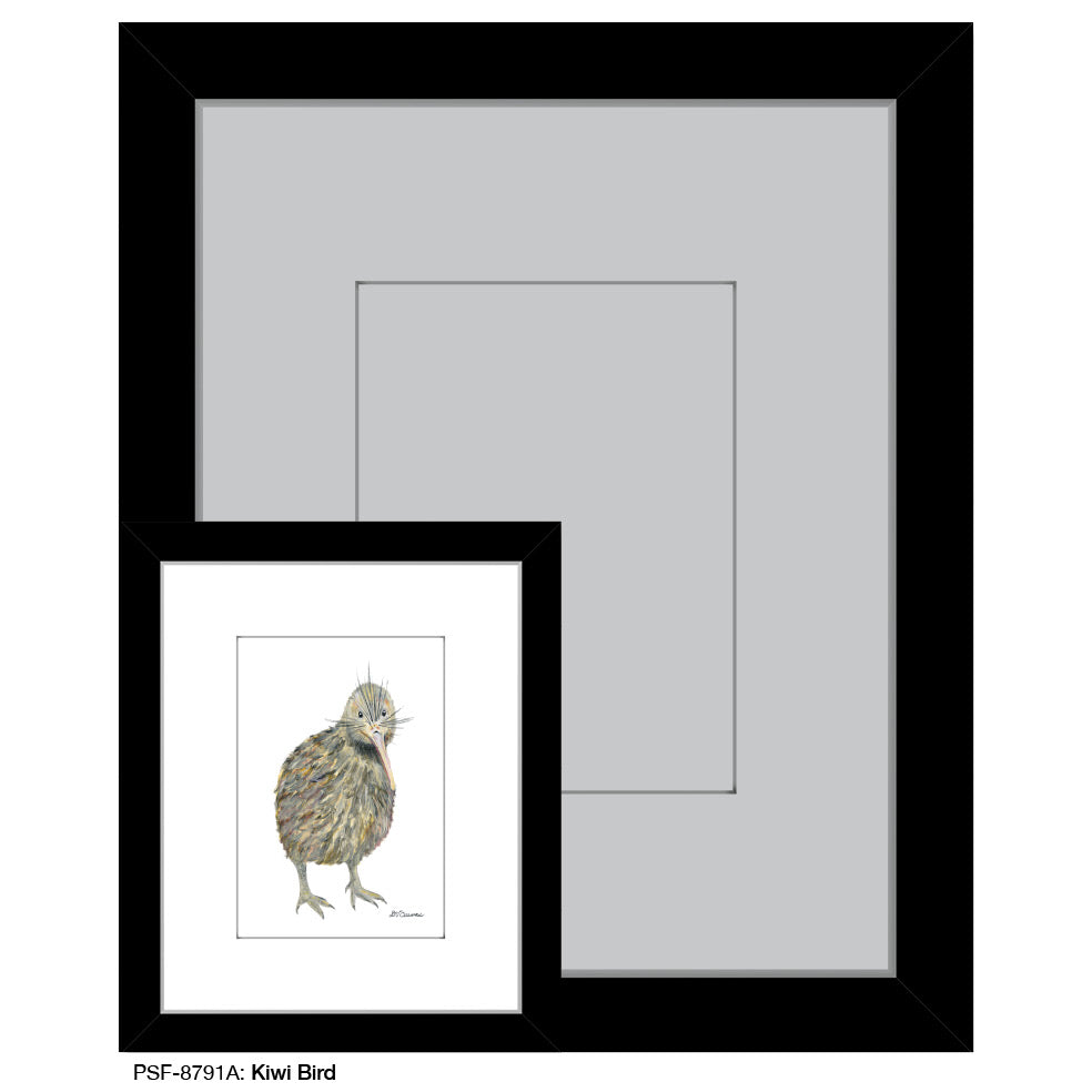 Kiwi Bird, Print (#8791A), Print Matted, www.printedcanvas.com
