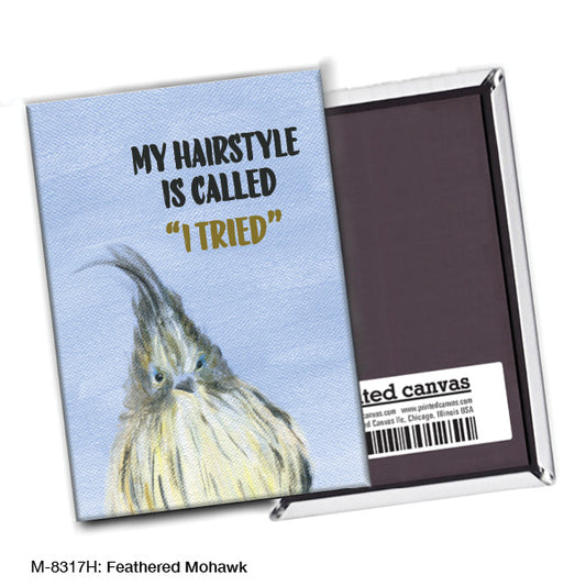 Feather Mohawk, Magnet (M-8317H), front, printedcanvas.com