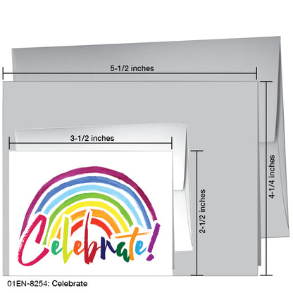 Celebrate, Greeting Card (8254), Enclosure, printedcanvas.com