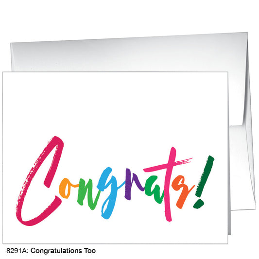 Congratulations Too, Greeting Card (8291A), A2, printedcanvas.com