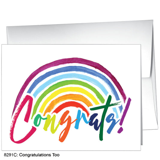 Congratulations Too, Greeting Card (8291C), A2, printedcanvas.com
