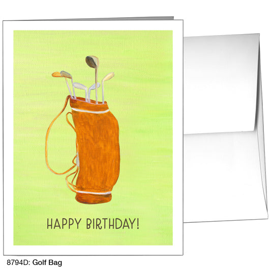 Golf Bag, Greeting Card (8794D), A2 Card Front, www.printedcanvas.com
