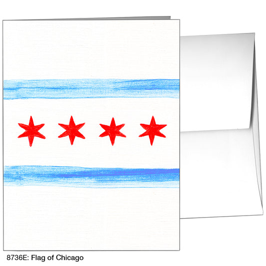 Flag of Chicago, Greeting Card (8736E), A2, printedcanvas.com