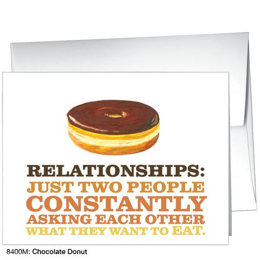 Chocolate Donut, Greeting Card (8400M), A2, printedcanvas.com