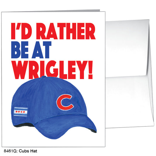 Cubs Hat, Greeting Card (8461G), A2, printedcanvas.com