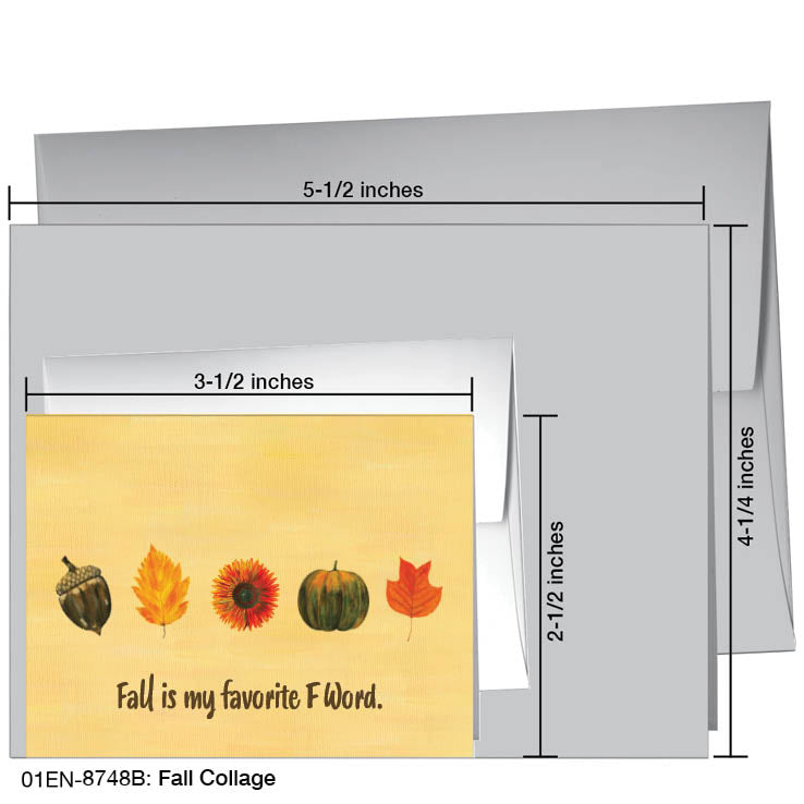 Fall Collage, Greeting Card (8748B), Enclosure, printedcanvas.com