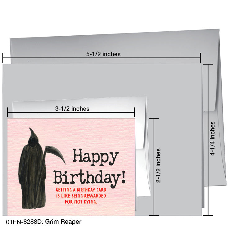 Grim Reaper, Greeting Card (8288D), Enclosure, printedcanvas.com