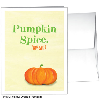 Yellow Orange Pumpkin, Greeting Card (8460D), A2, printedcanvas.com
