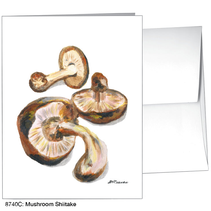 Mushroom Shiitake, Greeting Card (8740C), A2 Card Front, www.printedcanvas.com