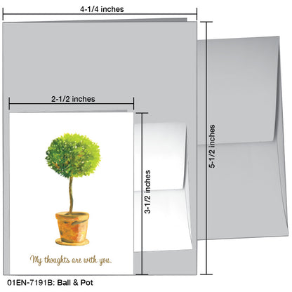 Ball & Pot, Greeting Card (7191B), Enclosure Card, printedcanvas.com