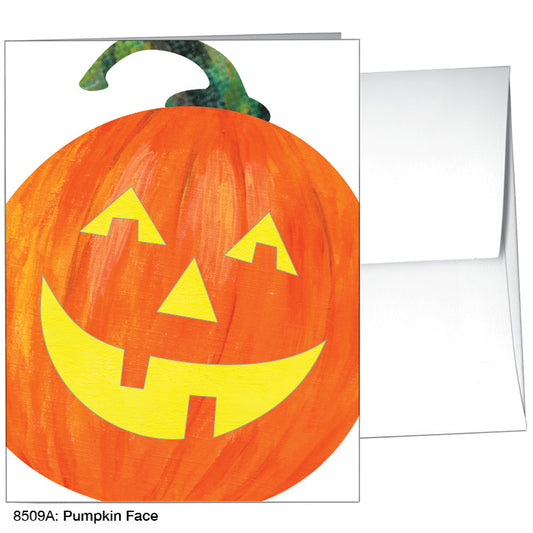Pumpkin Face, Greeting Card (8509A), A2, printedcanvas.com