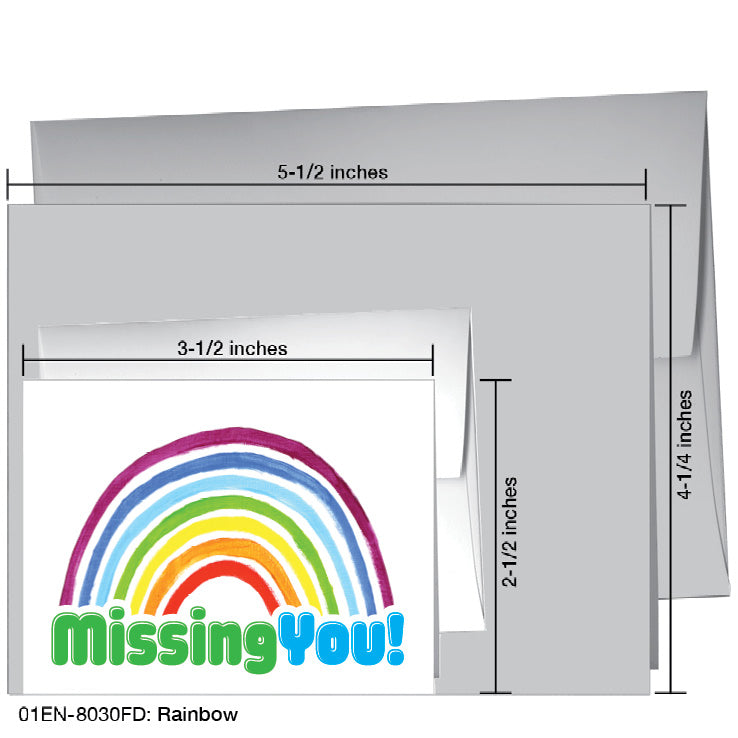 Rainbow, Greeting Card (8030FD), Enclosure, printedcanvas.com