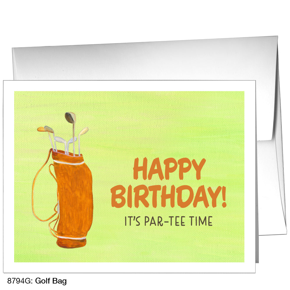 Golf Bag, Greeting Card (8794G), A2 Card, www.printedcanvas.com