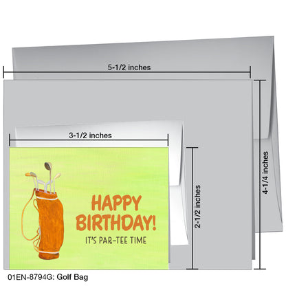 Golf Bag, Greeting Card (8794G), Enclosure, www.printedcanvas.com