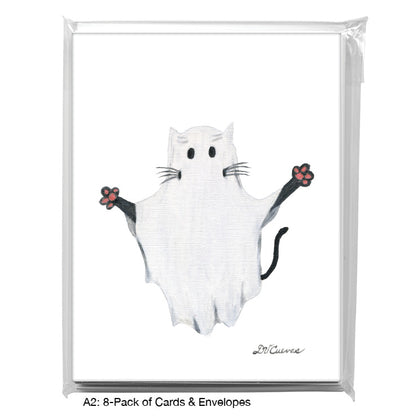 Ghostie Catter, Greeting Card (8804A), 8-Pack, www.printedcanvas.com