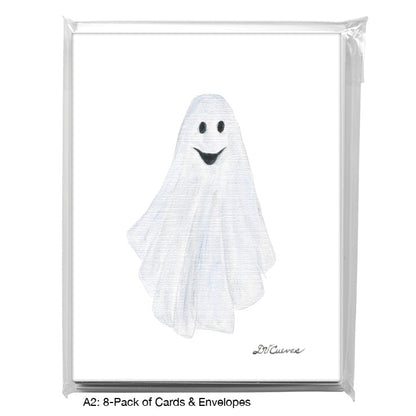 Ghostie - Smile, Greeting Card (8805A), A2 8-Pack, printedcanvas.com