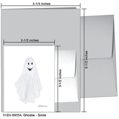 Ghostie - Smile, Greeting Card (8805A), Enclosure, printedcanvas.com