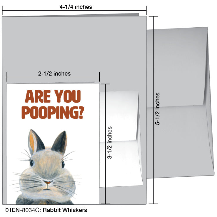 Rabbit Whiskers, Greeting Card (8034C), Enclosure, printedcanvas.com