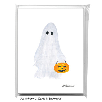 Ghostie Trick-or-Treat, Greeting Card (8802A), 8-Pack, www.printedcanvas.com